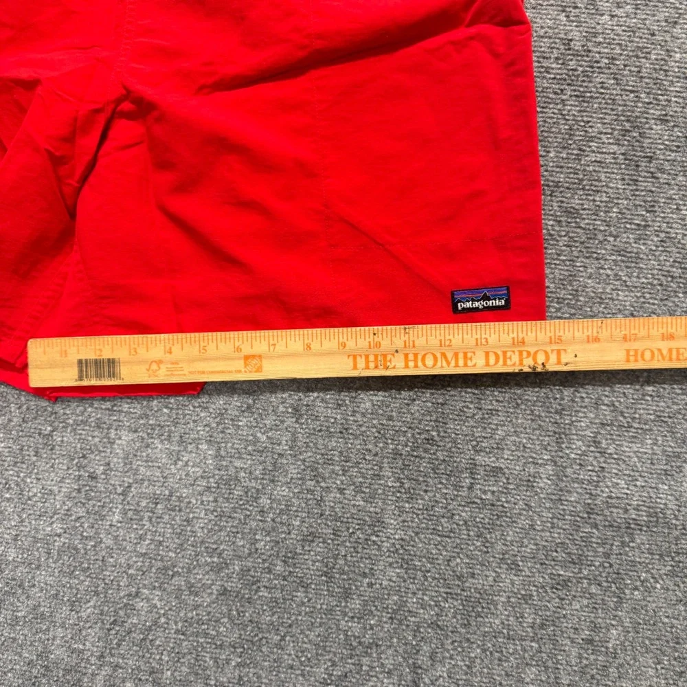 VTG Patagonia Baggies Shorts Mens XL Red Lightweight 4